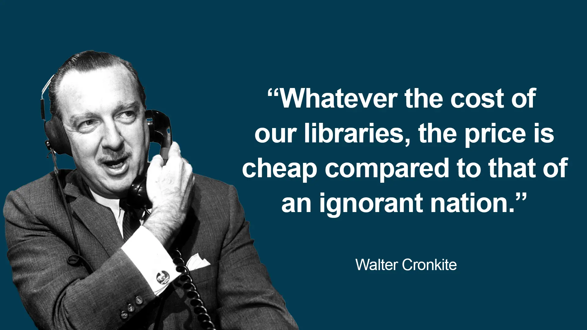 A quote by walter cronkite