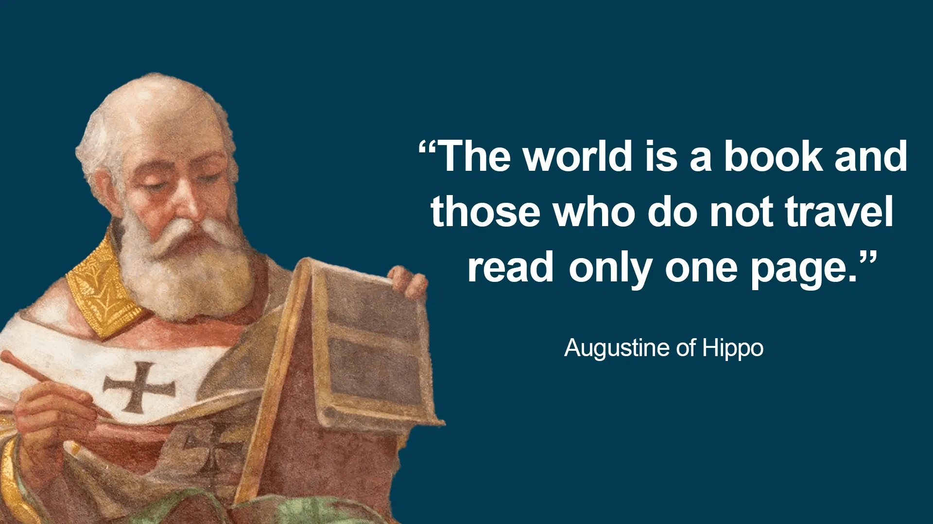 A picture of an image with the quote.