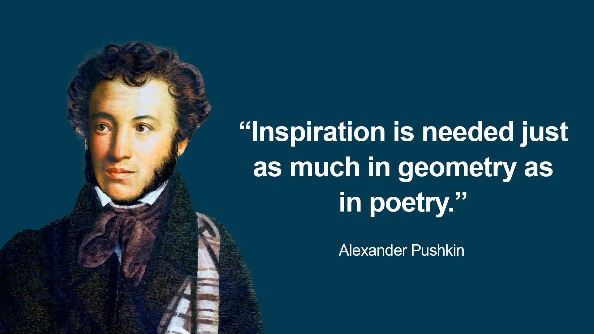A quote by alexander pushkin about inspiration.